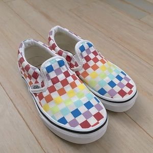 Rainbow Checkered Vans